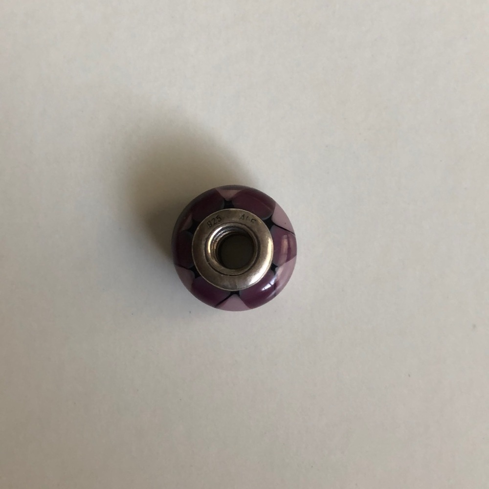 Purple Triangle Pandora Bead - Picture 4 of 6